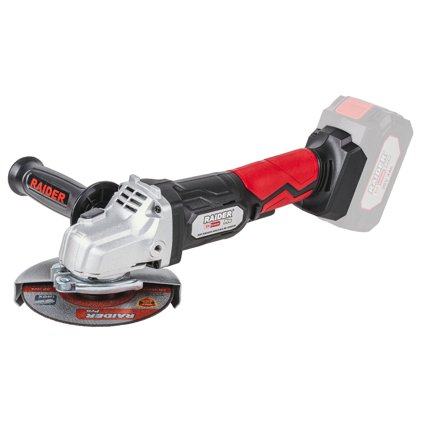 Polizor unghiular RDP-KBAG20 Solo (fara acumulator si incarcator), 125 mm, Raider 030240