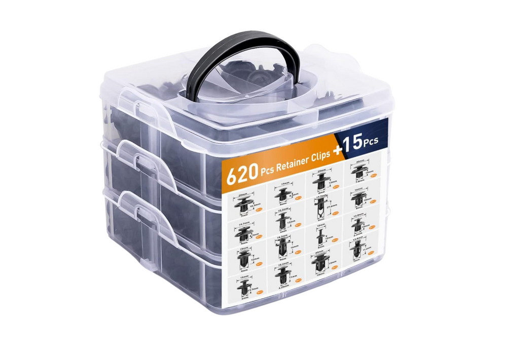 Set clipsuri universale 16 dimensiuni, 620 bucati, Lean 20815