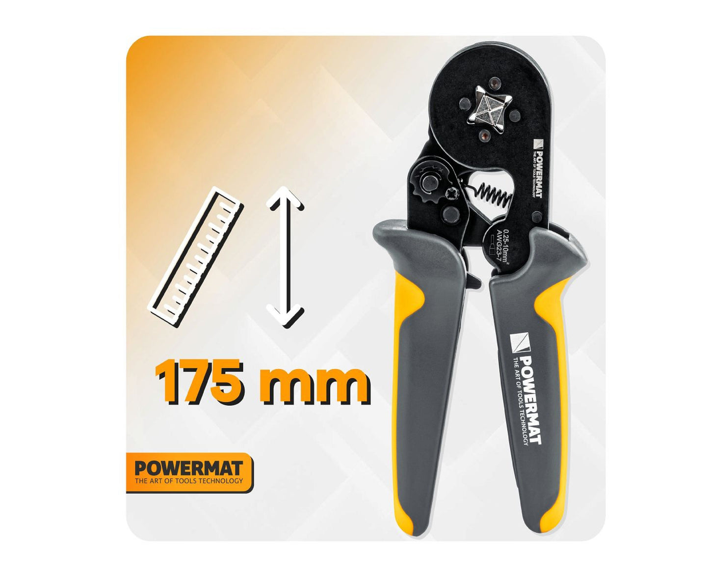 Set cleste pentru sertizare cu mansoane PM-ZDTK-175T, 1200 bucati, Powermat PM1408