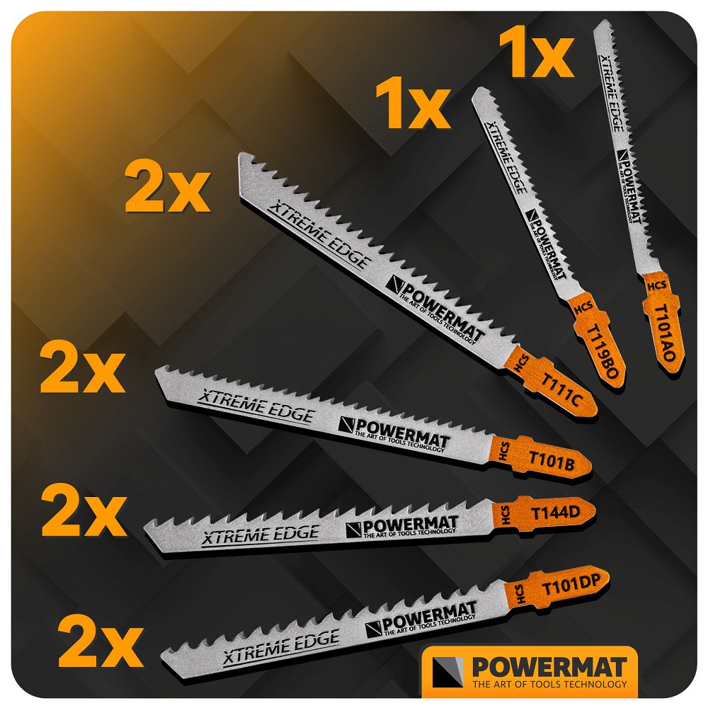 Set lame pentru fierastrau sabie PM-ZBDW-10T, 10 bucati, Powermat PM1372