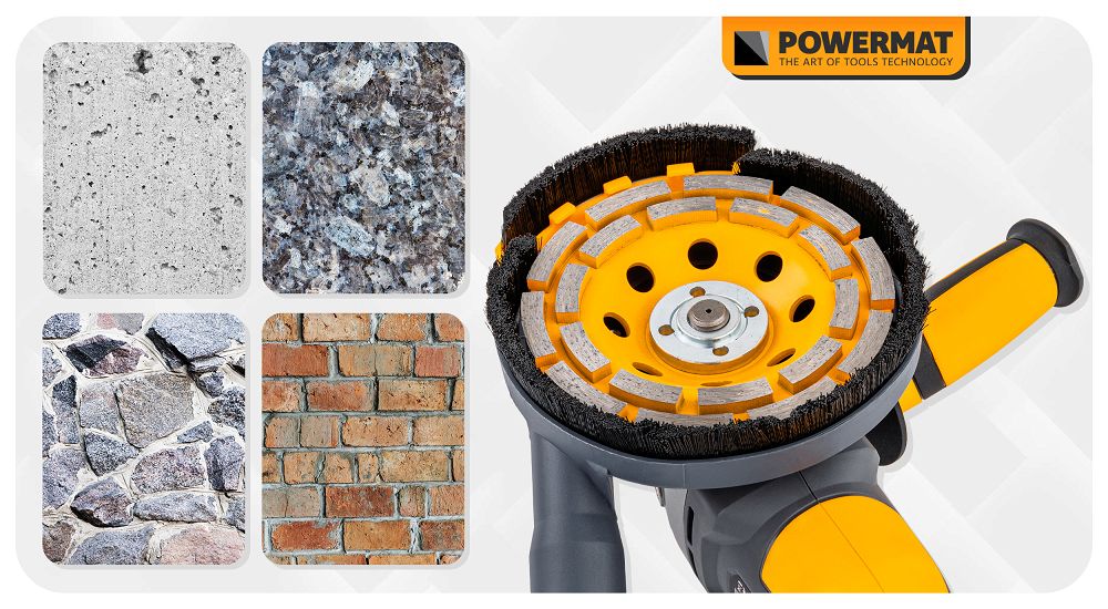 Disc diamantat pentru slefuit PM-DTG-1253T, 125 mm, Powermat PM1419