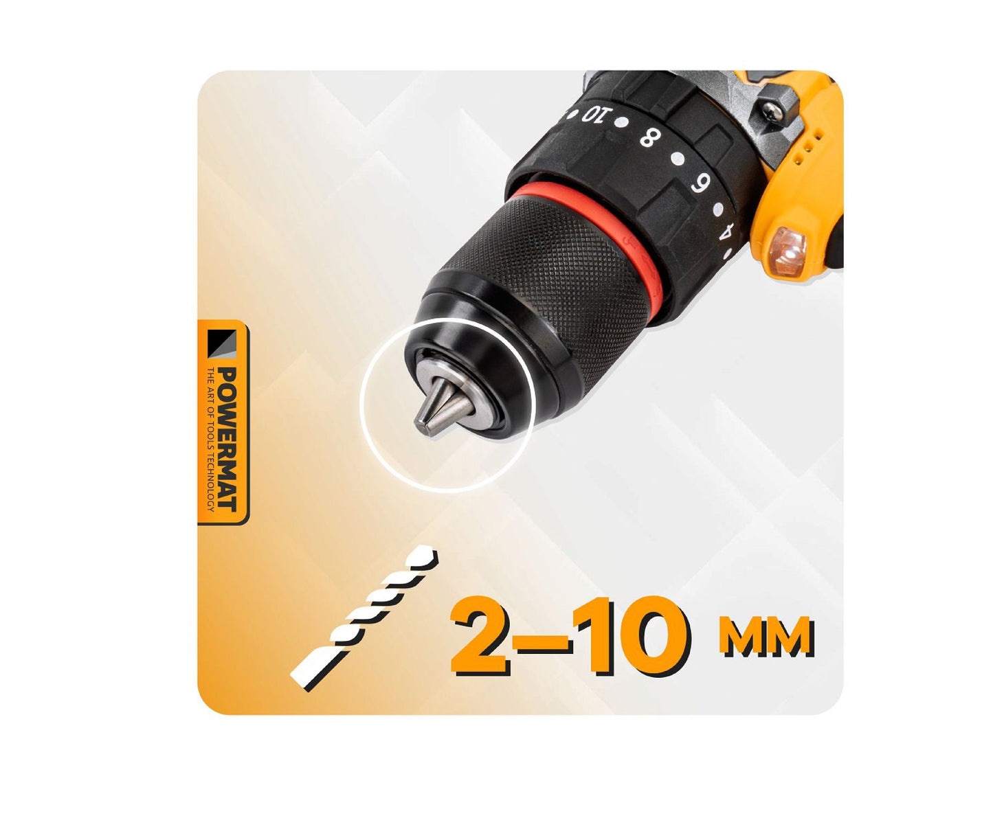 Masina de gaurit si insurubat cu acumulator PM-WA-16.8V-1.5M, Powermat PM1412