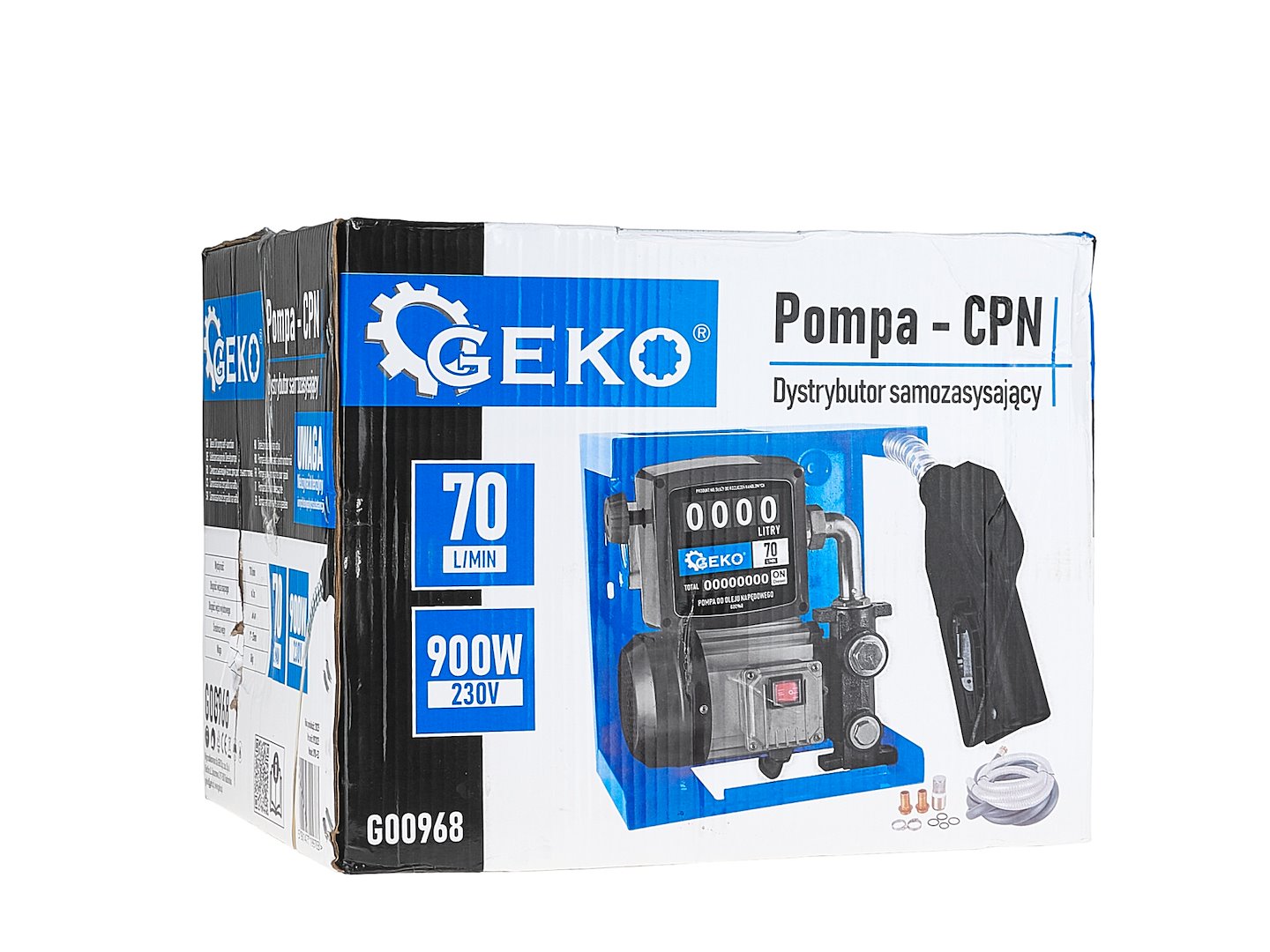 Pompa CPN pentru transfer motorina cu contor, 70 l / min, 900 W, Geko G00968