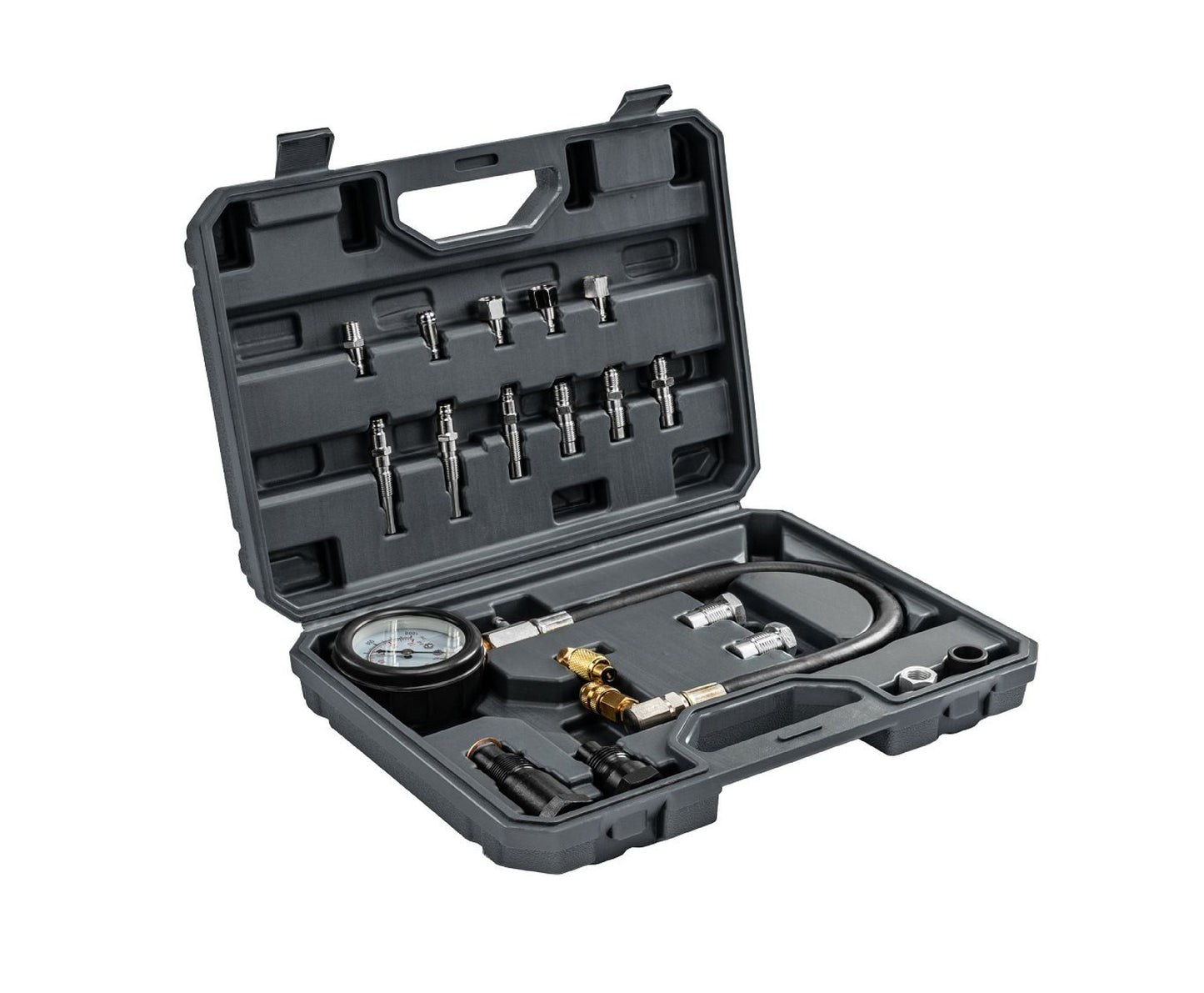Kit manometru compresie motoare diesel PM-MCSD-19T, 19 piese, Powermat PM1523