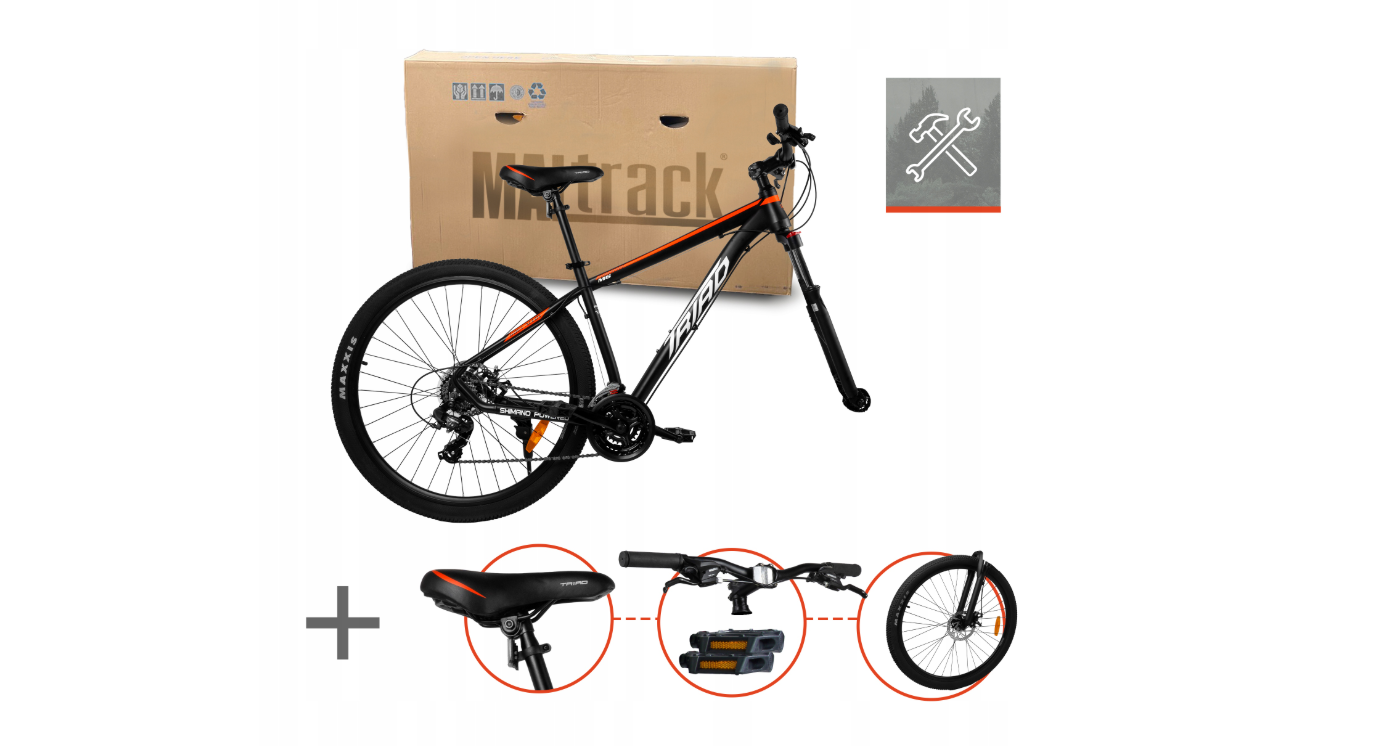 Bicicleta MTB29 XW14 Black, cadru 18", roti 29", MalTrack 112734