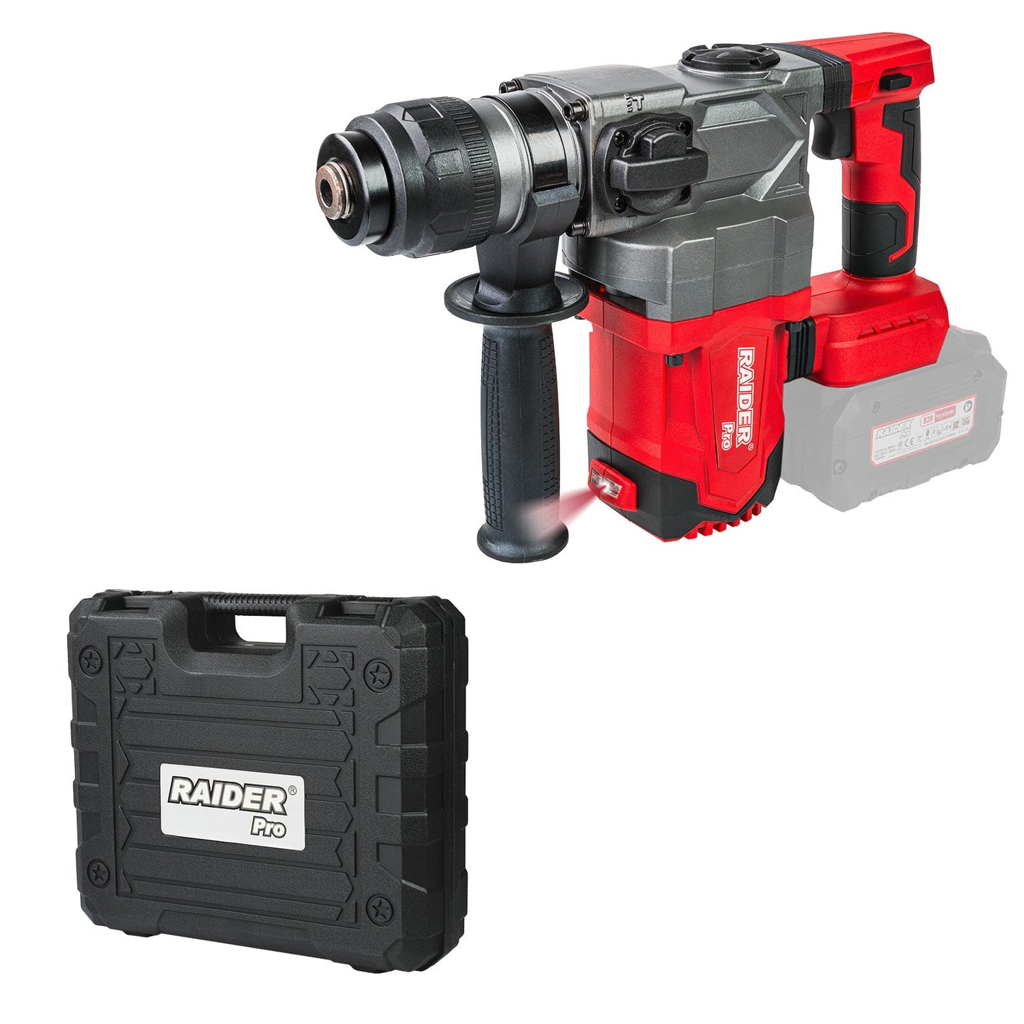 Ciocan rotopercutor brushless RDP-YBRH20 Solo (fara acumulator si incarcator), SDS+ 3 J 2F, Raider 030192