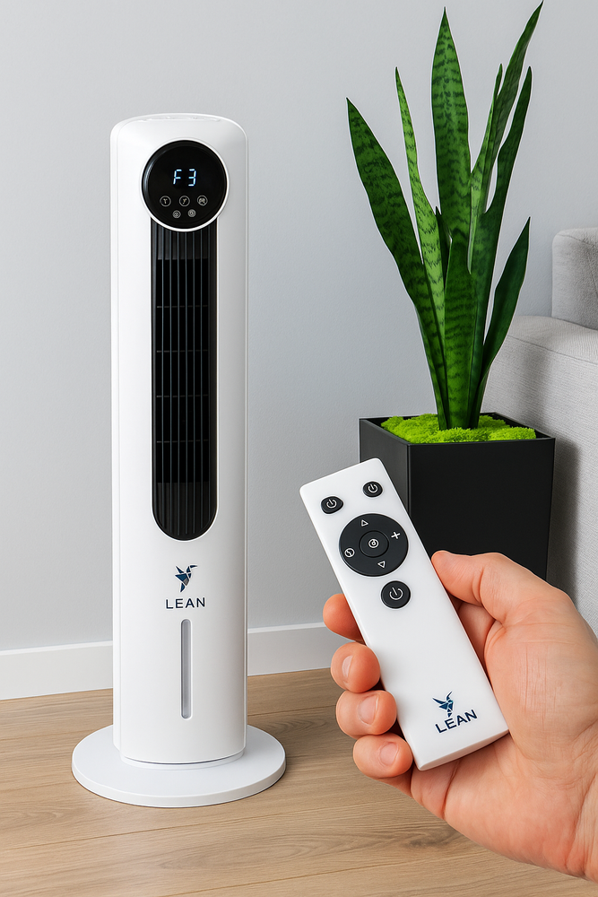 Ventilator tip turn cu apa, ionizare, telecomanda, Lean 26666