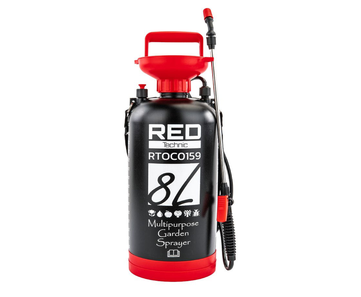Pulverizator de gradina 8 l, 4 bar, Red Technic RTOC0159