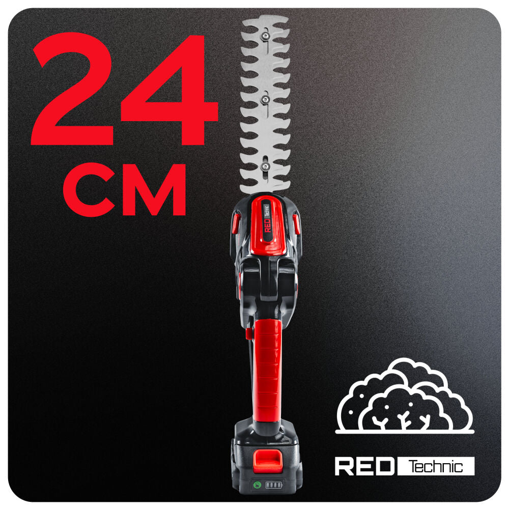 Foarfeca electrica pe acumulator pentru tuns iarba / arbusti, 21 V, Red Technic RTANTK0171