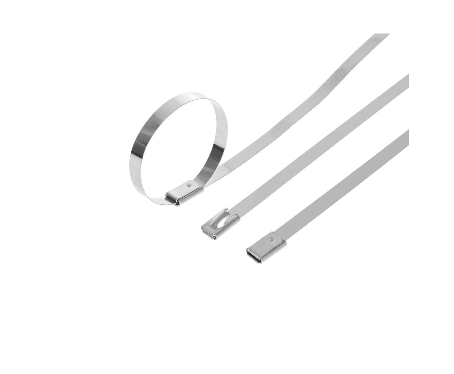 Set cleme din inox, 4,6x200mm, 100 bucati, Geko G17251