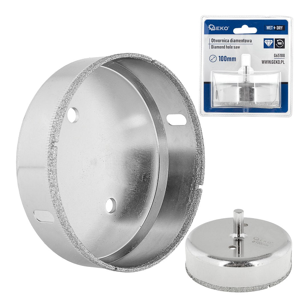 Carota diamantata pentru gresie, 100 mm, Geko G65188