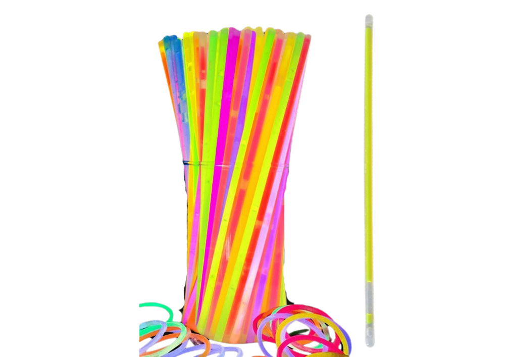 Set betisoare fluorescente, 100 bucati, Lean 20402