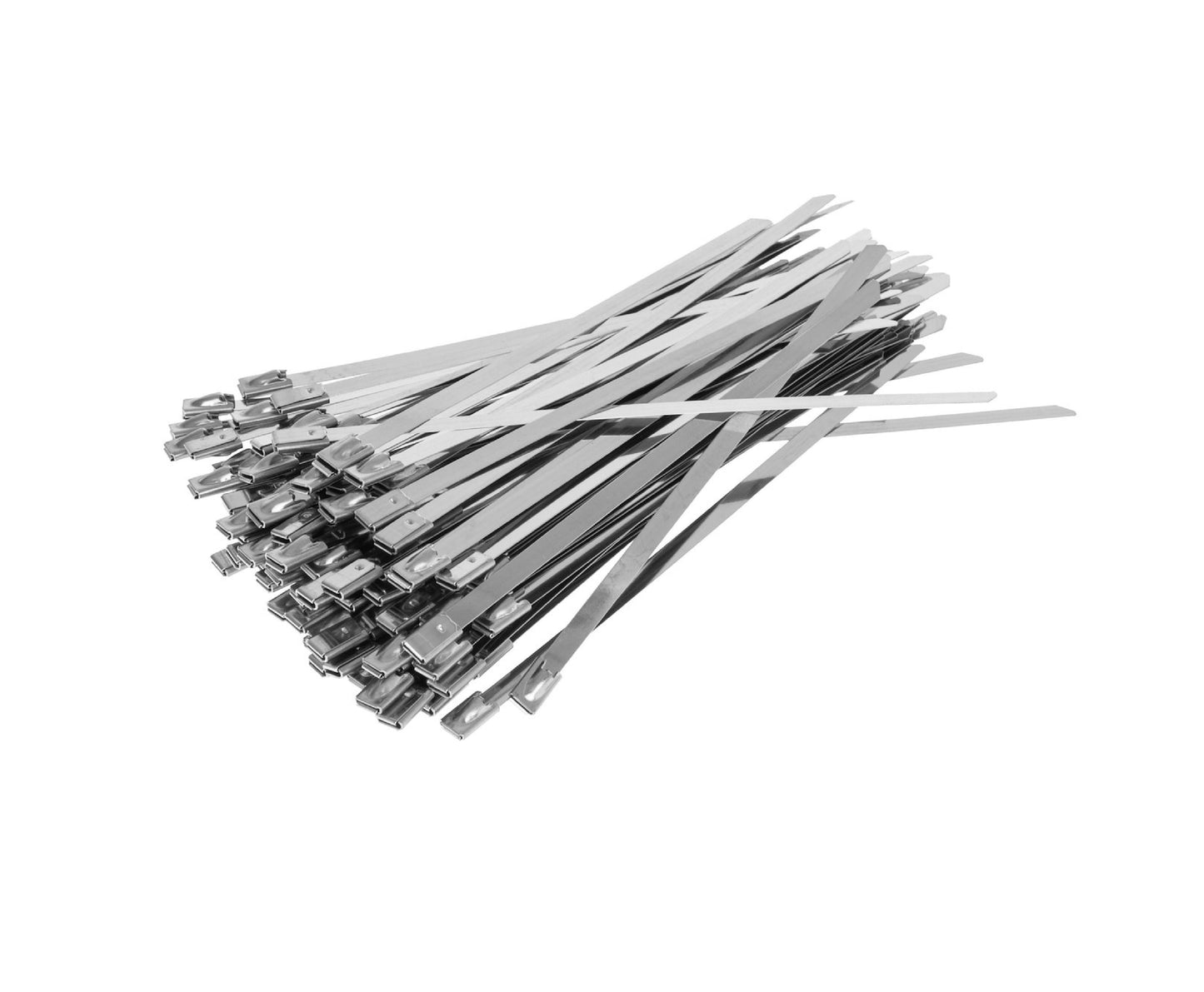 Set cleme din inox, 4,6x200mm, 100 bucati, Geko G17251