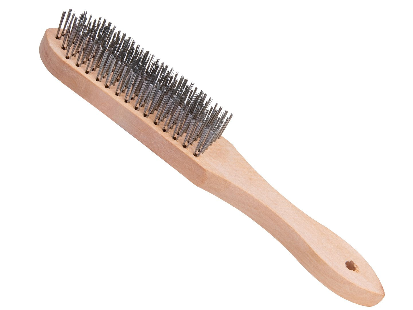 Perie de sarma pentru indepartarea ruginii, maner din lemn, 6 randuri de peri de sarma, Geko G00736