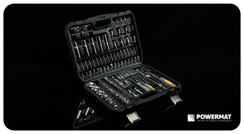 Trusa chei si biti PM-ZKNB-108SU, 1/2" | 1/4", 108 bucati, Powermat PM1614