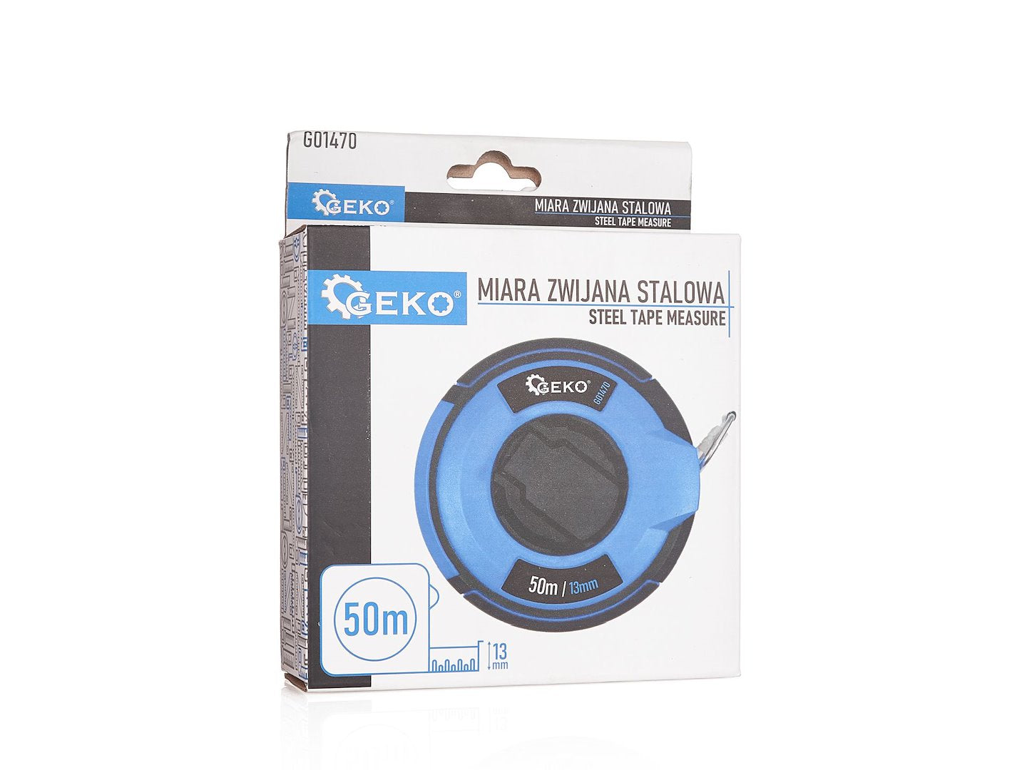 Ruleta de otel, 50 m x 13 mm, Geko G01470