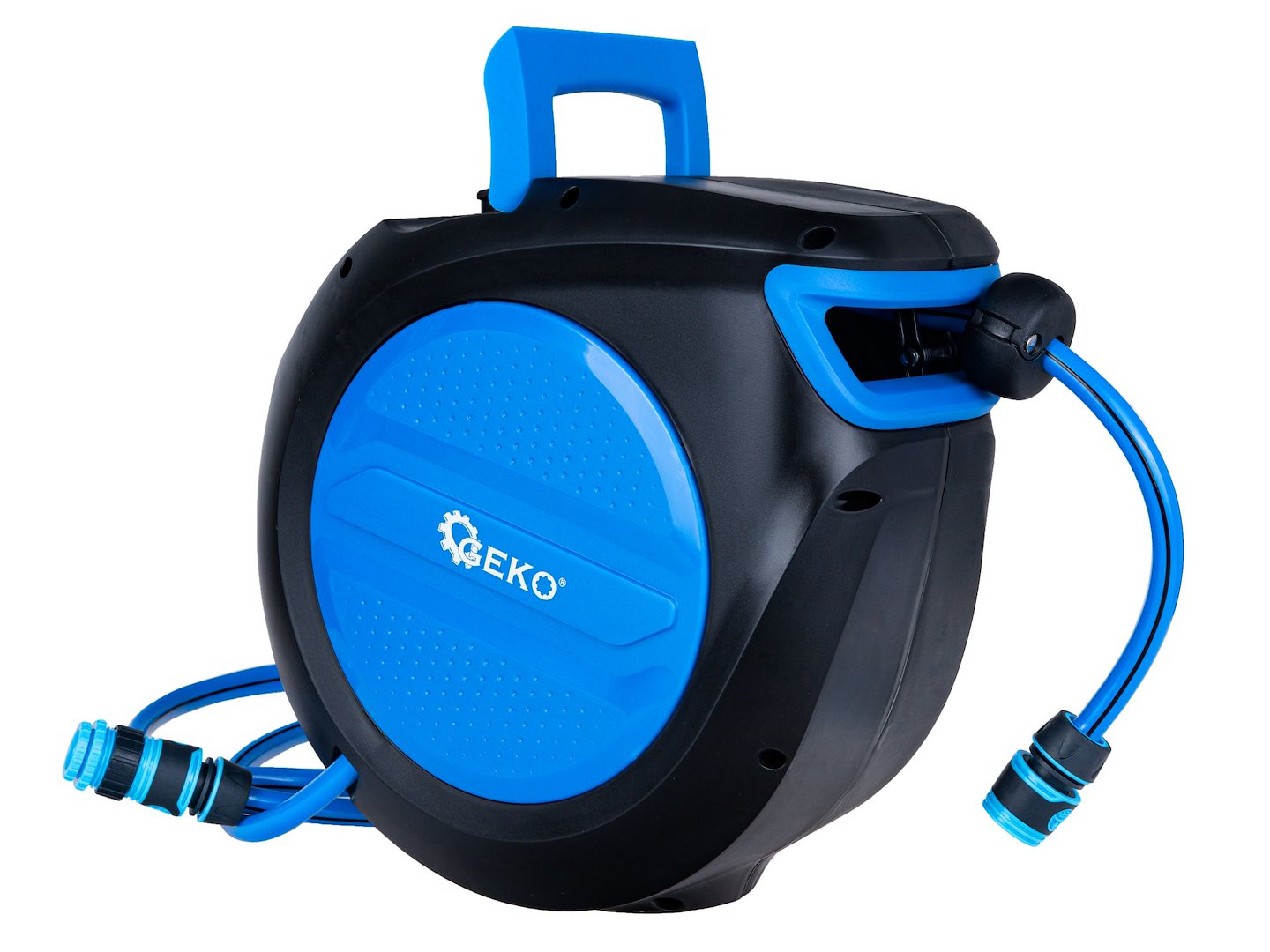 Furtun de gradina cu tambur automat Sky-Line, 1 / 2", 20 m, Geko G72980