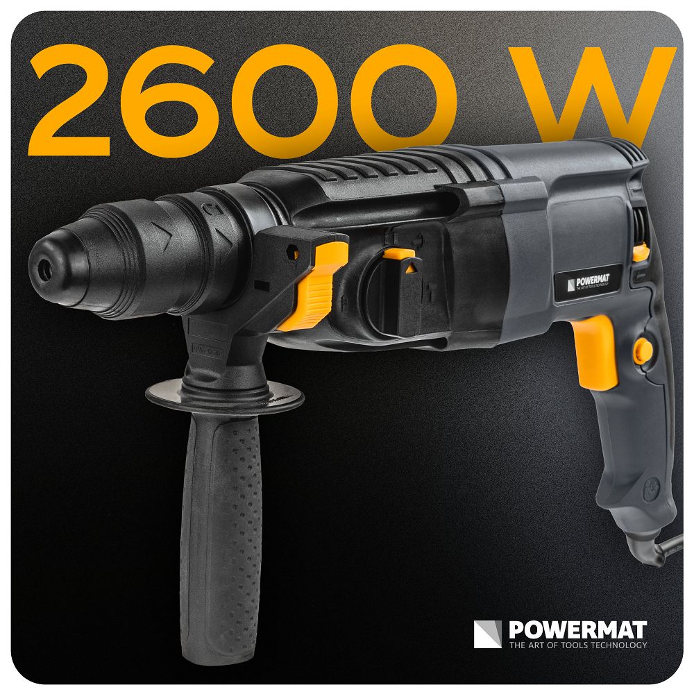 Ciocan rotopercutor PM-MWU-2600T, 2600 W, Powermat PM1511