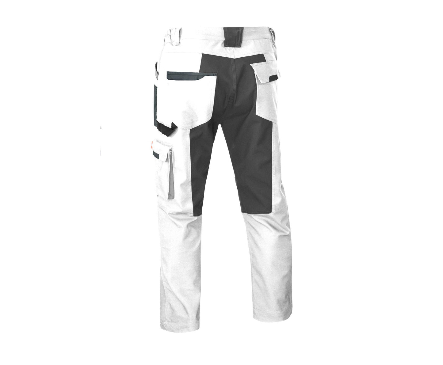 Pantaloni de lucru Classic Stretch Slim, alb, marimea 58, Artmas ART457561