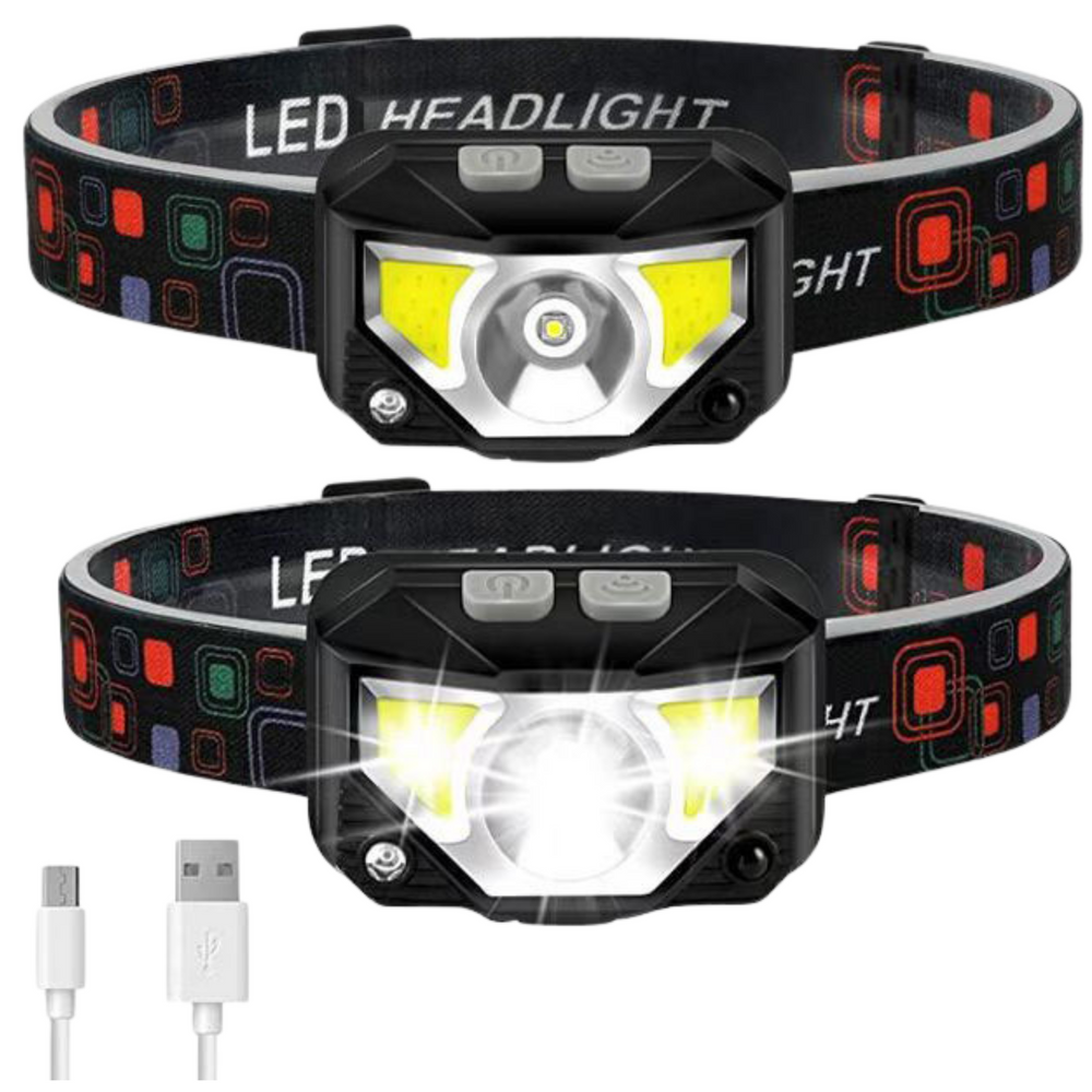 Lanterna de cap LED cu senzor de miscare, 6 moduri de iluminare, Lean 21015