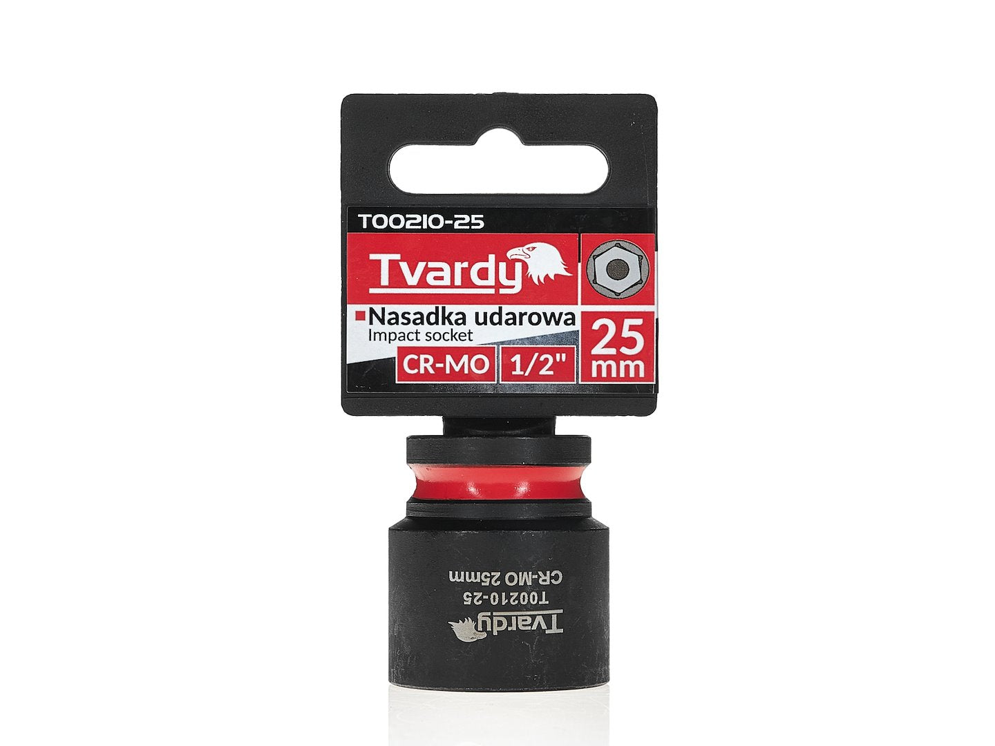 Cheie tubulara de impact in 6 puncte, 1 / 2", 25 mm, Tvardy T00210-25