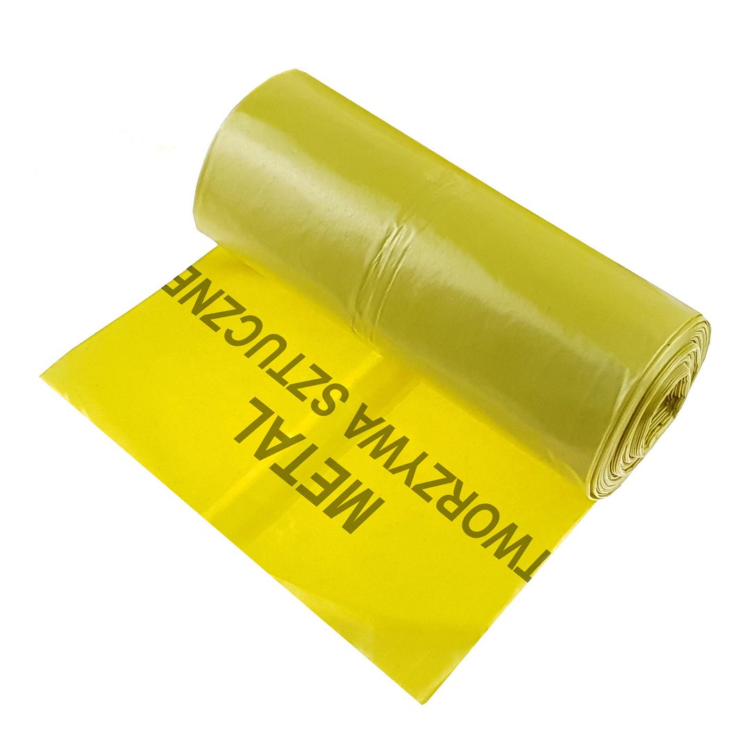 Set 10 saci de gunoi rezistenti pentru plastic si metal, 120 l, Geko G71272