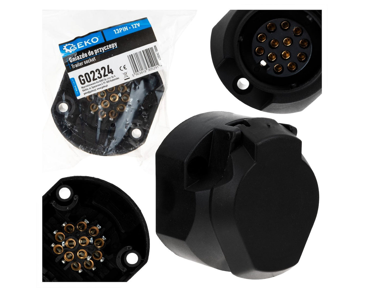 Adaptor remorca 12V cu 13 pini, Geko G02324