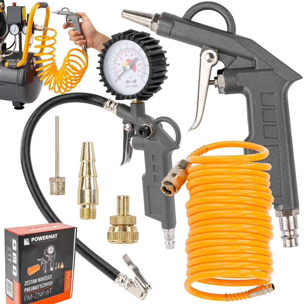 Set scule pneumatice PM-ZNP-6T, Powermat PM1290