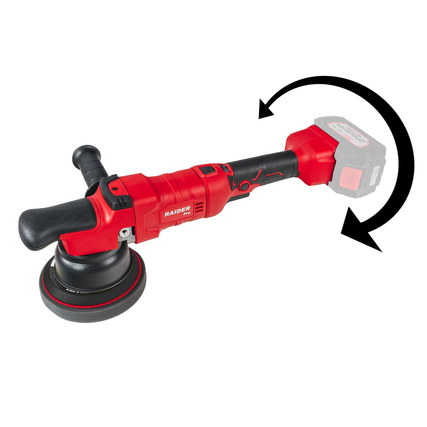 Masina de polisat RDP-JPC20 Solo (fara acumulator si incarcator), maner pivotant, 125 mm, Raider 041608