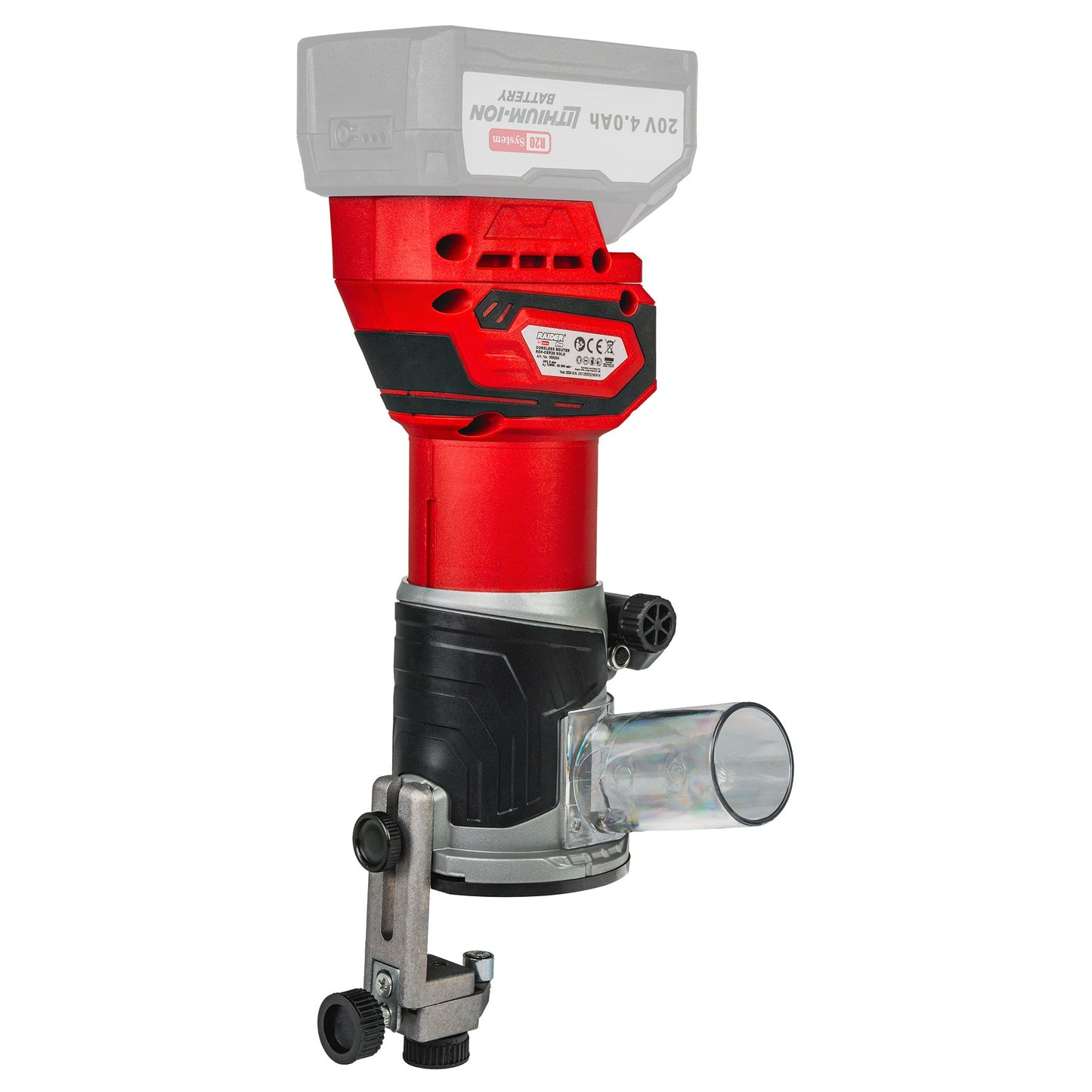 Freza electrica RD-CER20 Solo (fara acumulator si incarcator), 8 mm, 12000-30000 rpm, Raider 055204