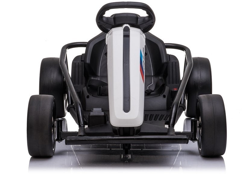 Kart electric Drift SX1968, 2 motoare 100W, 15-18 km/h, alb, Lean 5200