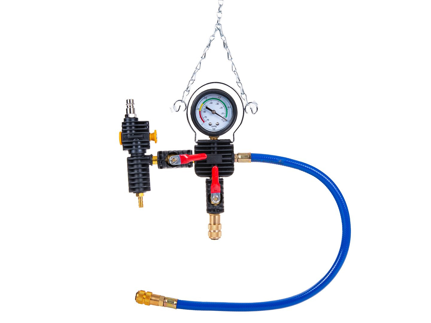 Kit tester profesional pentru radiatoare si sisteme de racire, 28 piese, Geko G02678