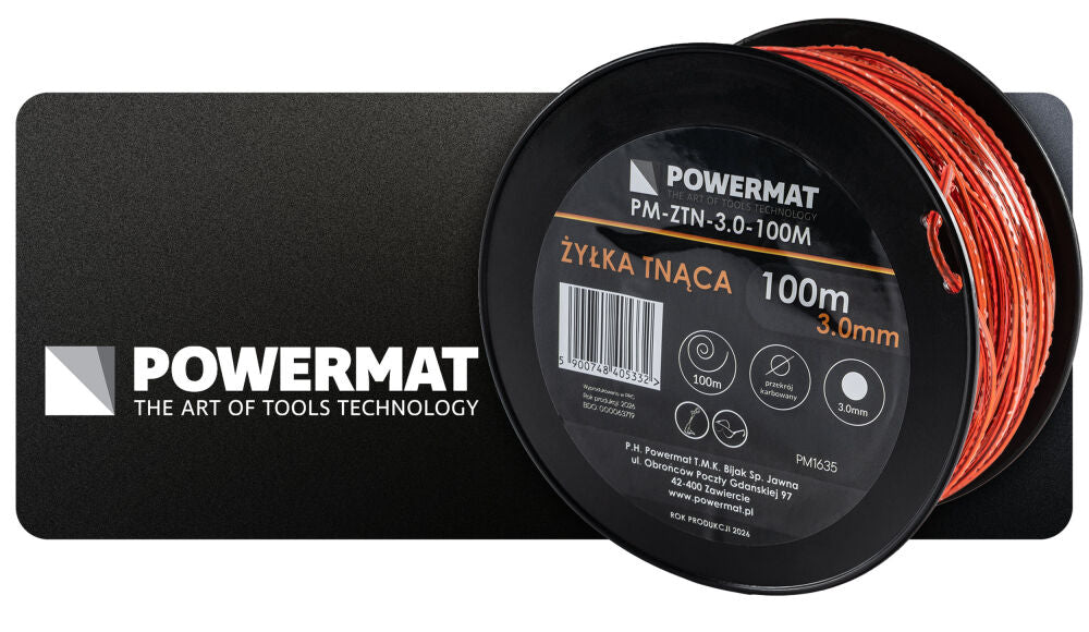 Fir patrat pentru motocoasa PM-ZTN-3.0-100M, 100 m, Powermat PM1635