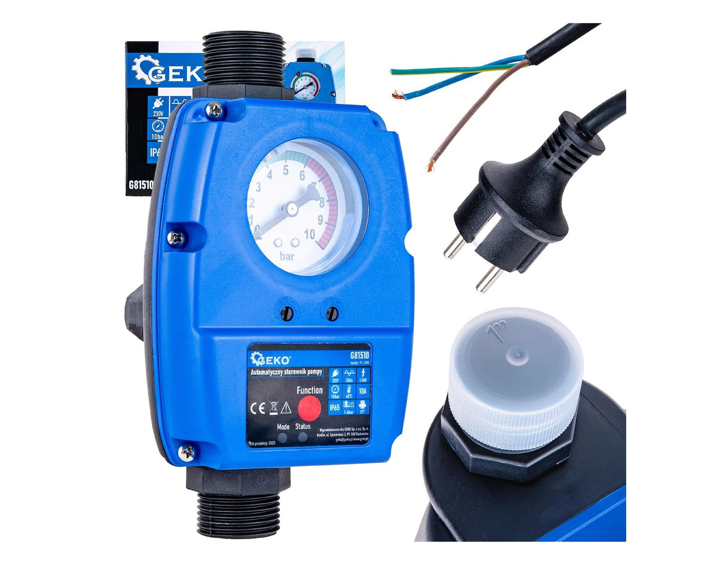 Presostat automat pentru pompe apa PC-59N, Geko G81510