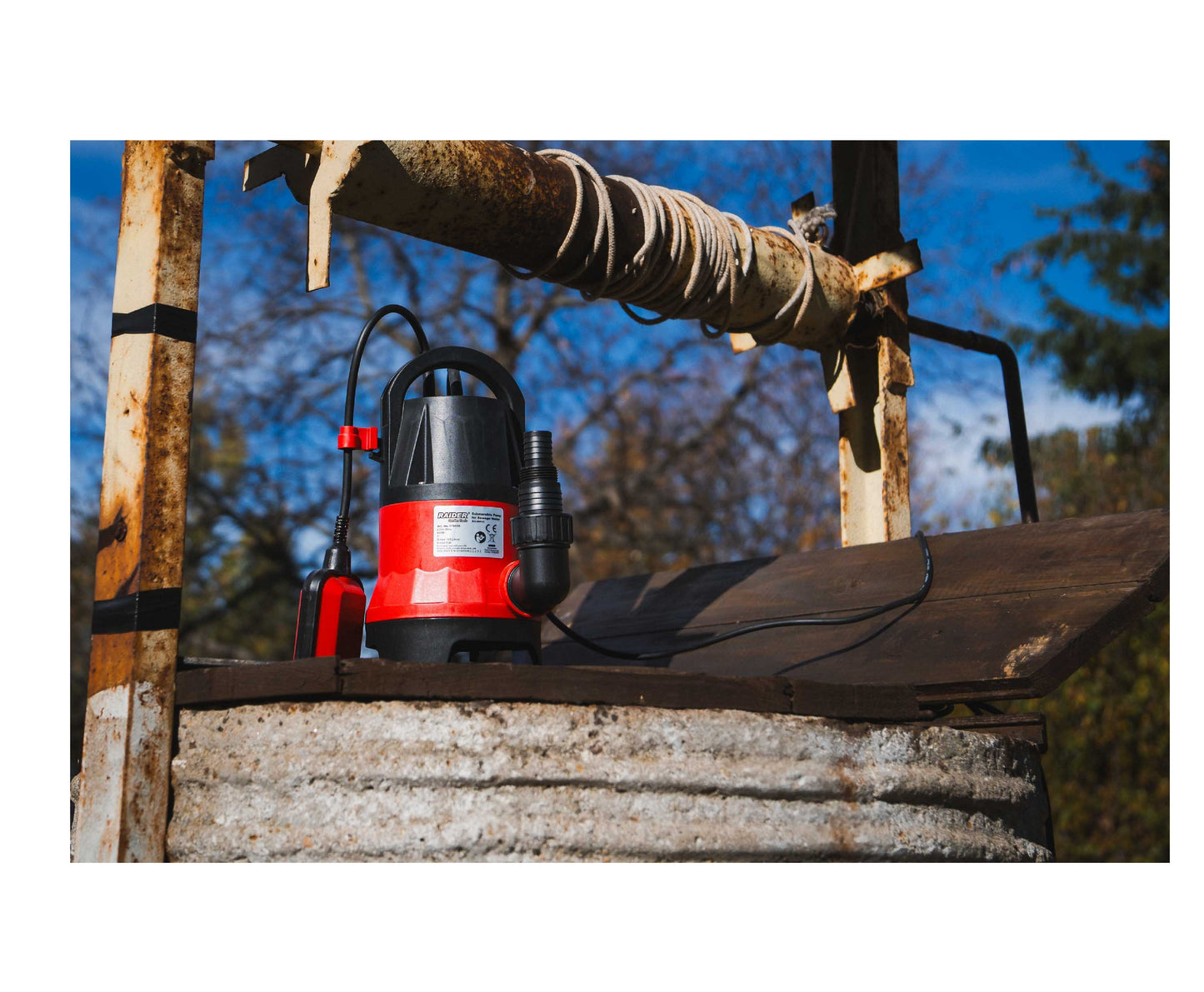 Pompa submersibila pentru apa murdara RD-WP47, 400W, 1"125 l / min, 35mm, Raider 070155