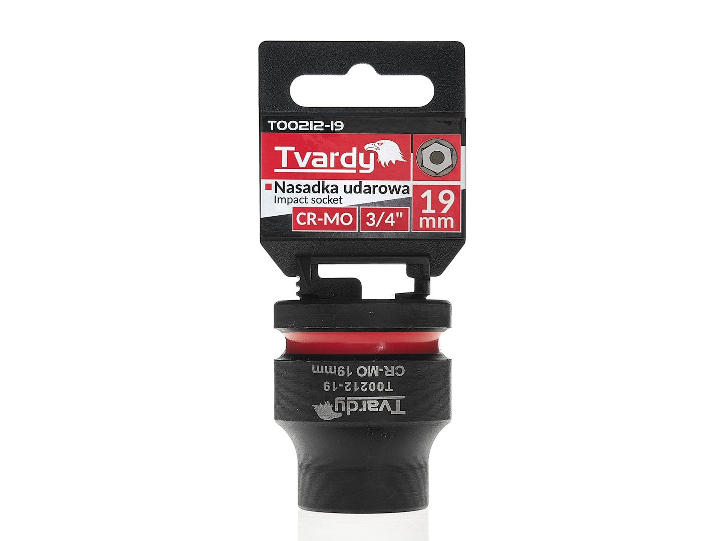 Cheie tubulara de impact in 6 puncte, 3 / 4", 19 mm, Tvardy T00212-19