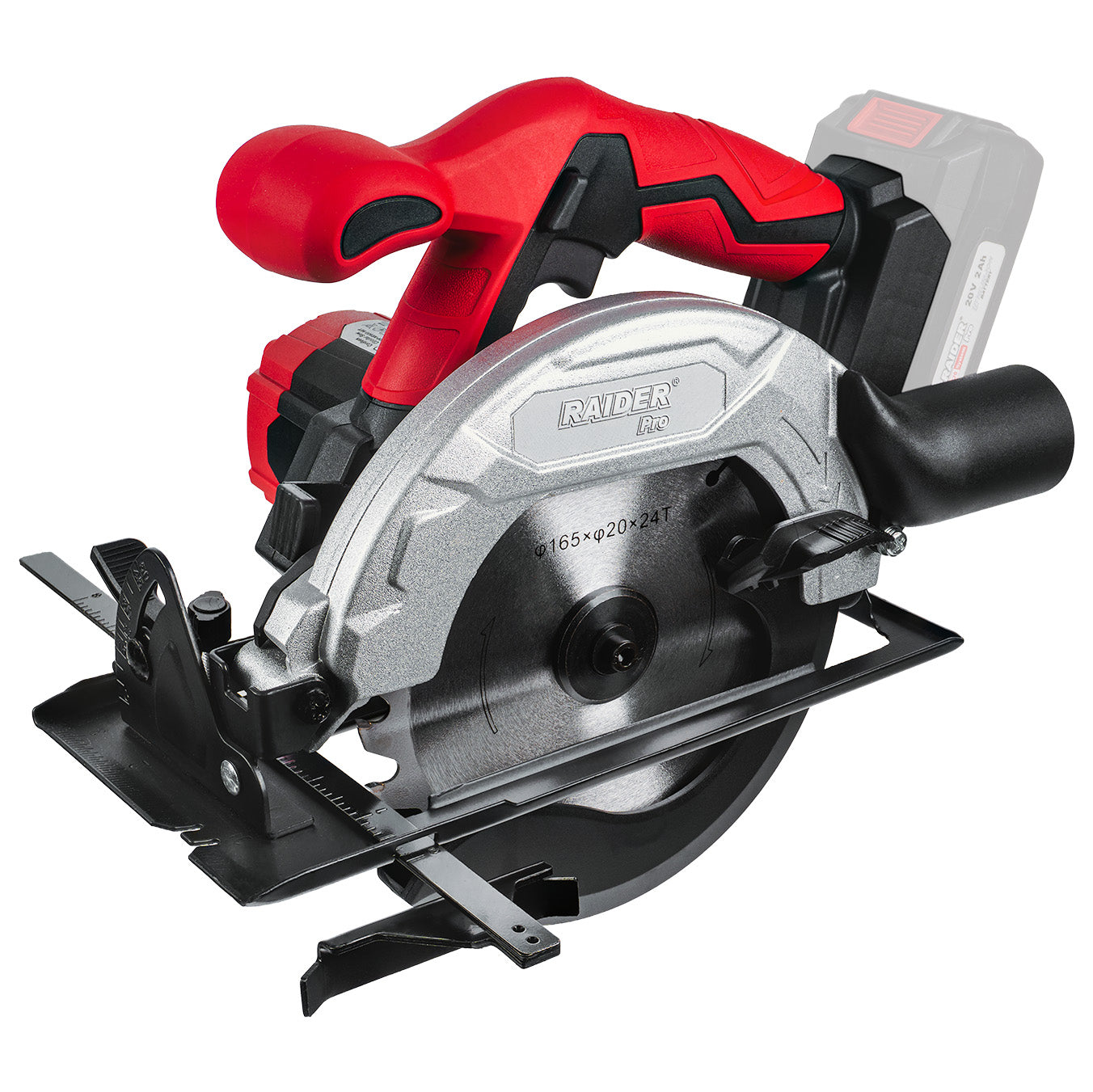 Fierastrau circular RDP-KCS20 Solo (fara acumulator si incarcator), 165 x 20 mm, LED, Raider 030174