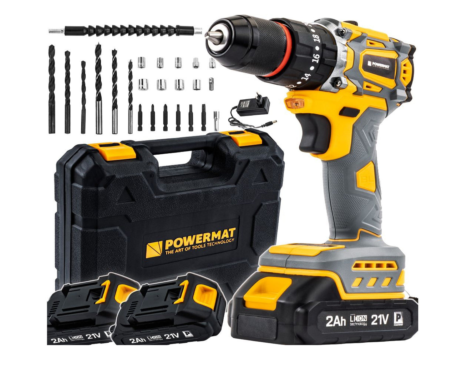 Masina de insurubat electrica cu acumulator PM-WA-21V-2M, 2 x 21 V, Powermat PM1411