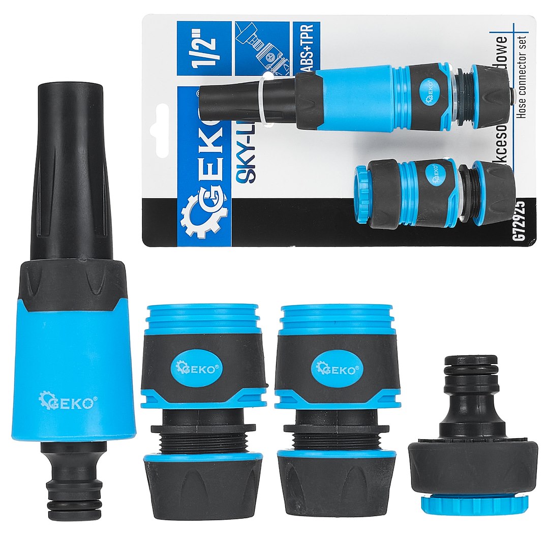 Set conectori pentru furtun Sky-Line, 1 / 2", 4 bucati, Geko G72925