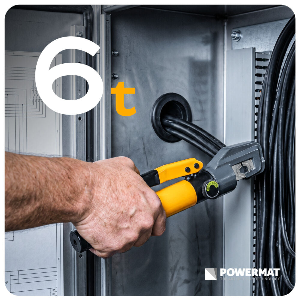 Cleste hidraulic pentru sertizare cabluri PM-ZHDK-470T, 4-70mm2, Powermat PM1469