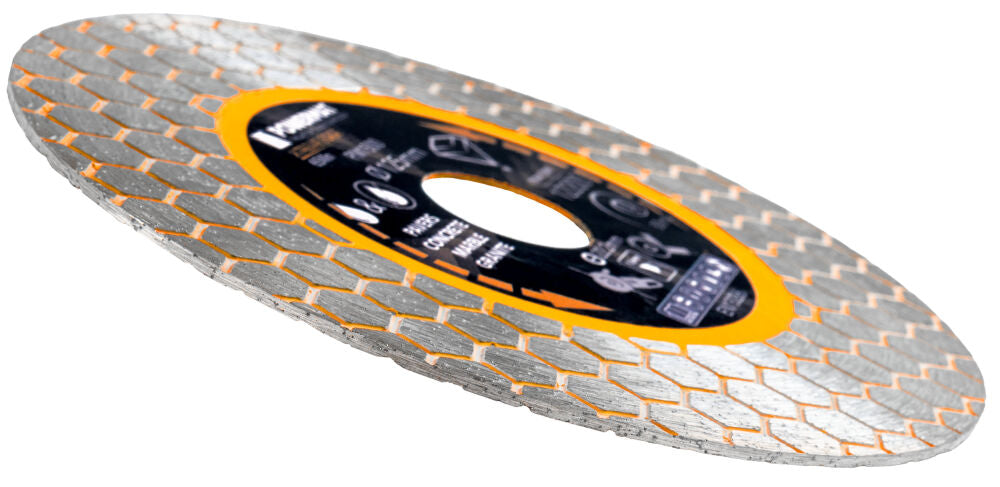 Disc diamantat hexagonal pentru ceramica PM-TDCS-1256T, 125 mm, Powermat PM1500