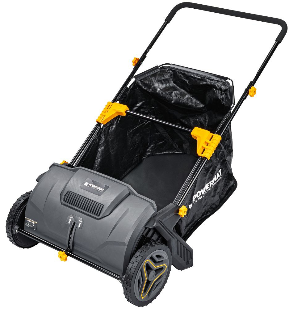 Colector manual de frunze PM-ZDL-530M, 0-40 mm, latime de lucru 530 mm, capacitate cos 100 l, Powermat PM1391