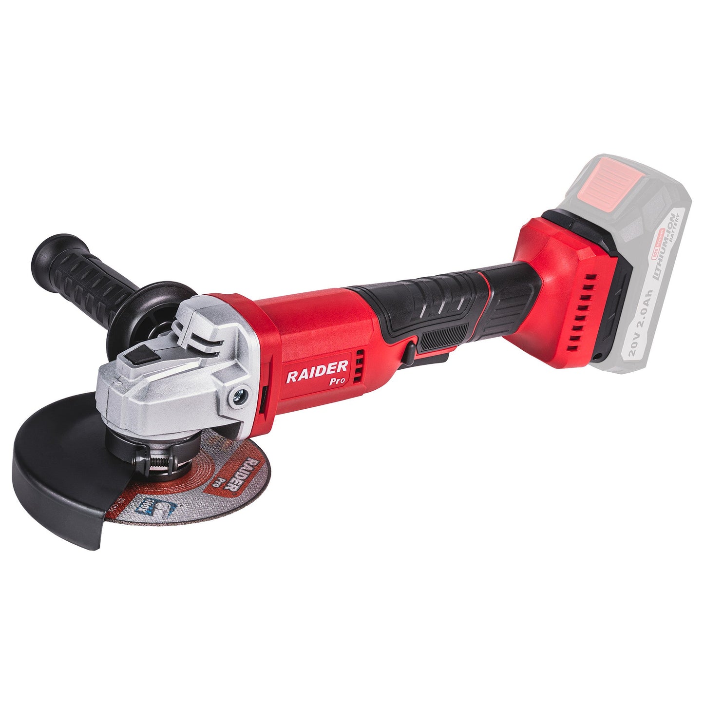 Polizor unghiular RDP-YAG20 Solo (fara acumulator si incarcator), 125 mm, Raider 030246