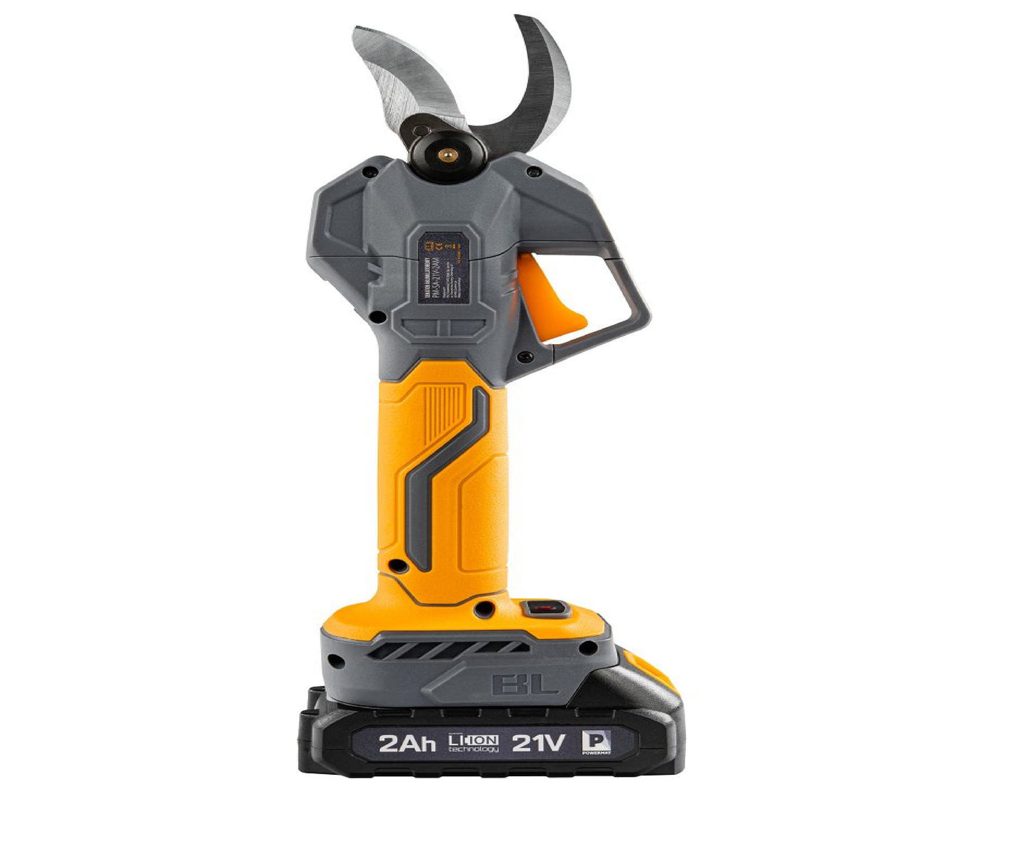 Foarfeca electrica cu acumulator pentru gradina PM-SA-21V-2AM, 30 mm, 1000 W, 2 x 21 V, afisaj LCD, Powermat PM1550