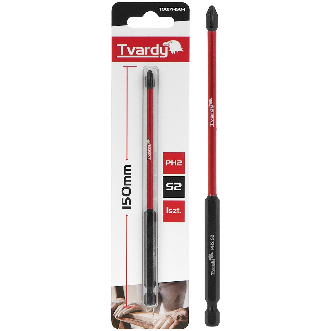 Bit de impact PH2, 150 mm S2, Tvardy T00171-150-1
