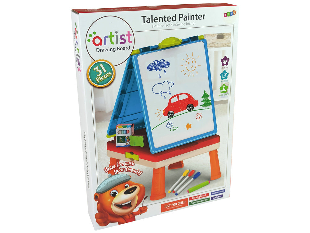 Tabla magnetica 3 in 1, 31 piese, Lean 9407