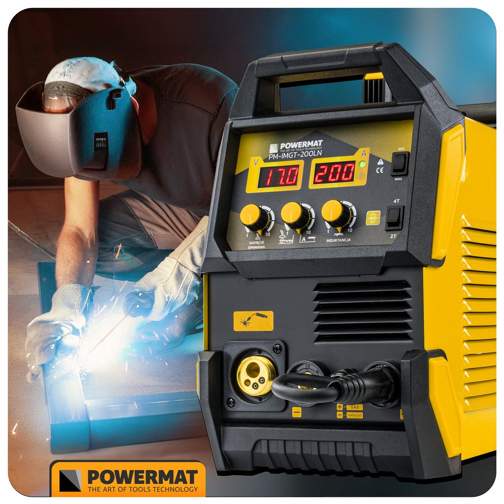 Aparat de sudura tip invertor migomat PM-IMGT-200LN 200 A, Powermat PM1344