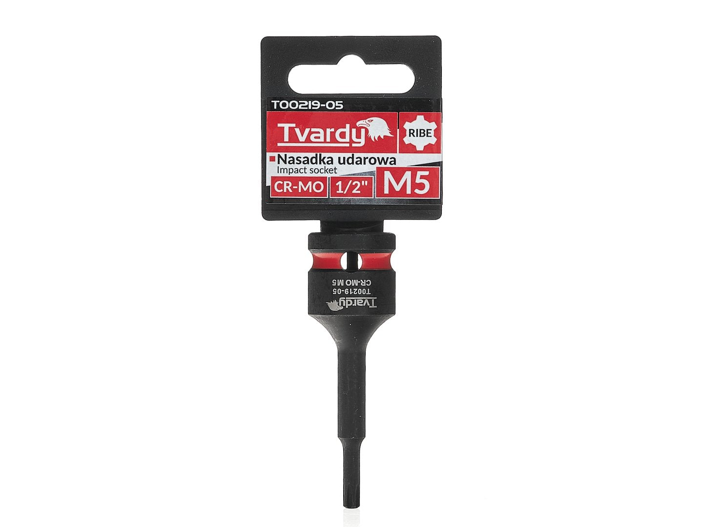 Cheie tubulara de impact RIBE 1 / 2", M5, Cr-Mo, Tvardy T00219-05