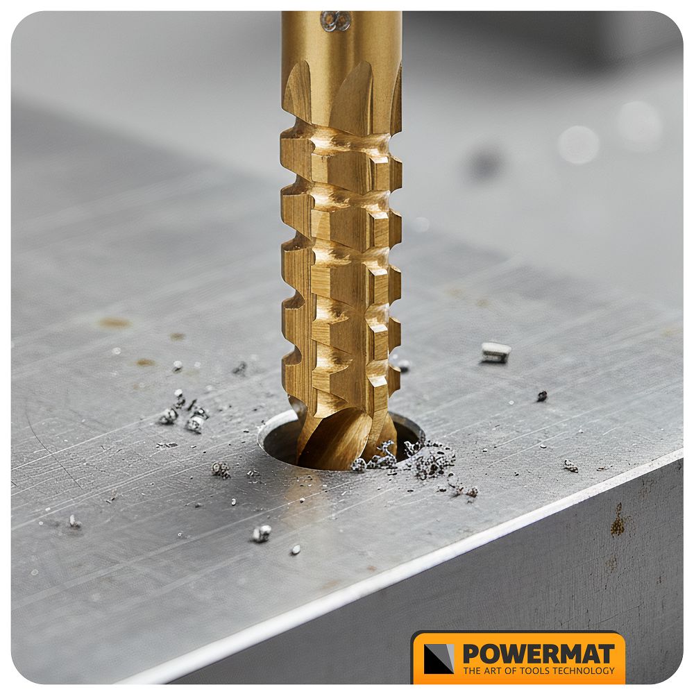 Set burghie conice HSS in trepte PM-ZWSF-6T, 4-30 mm, 6 bucati, Powermat PM1458