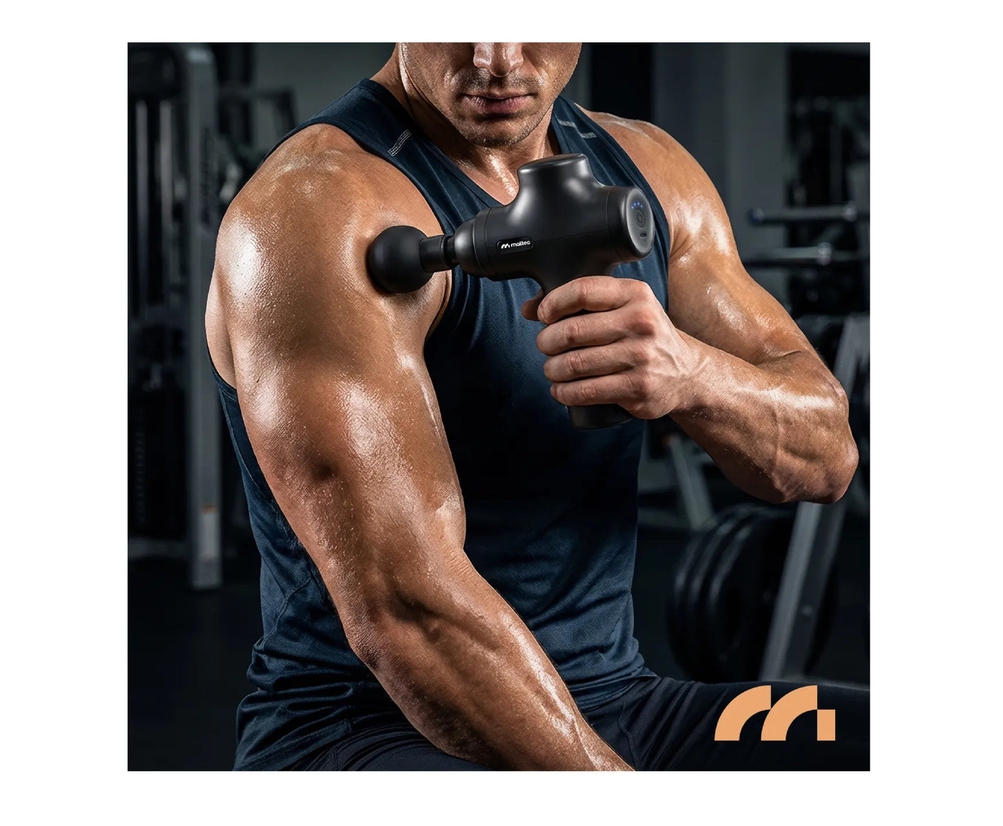 Pistol de masaj cu 6 capete interschimbabile, 4 viteze, MalTec 113859